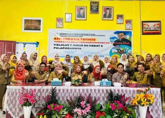 Dua Guru Diutus oleh SMPN 2 Banyuasin III Ikut Bimtek Penguatan Guru Wali