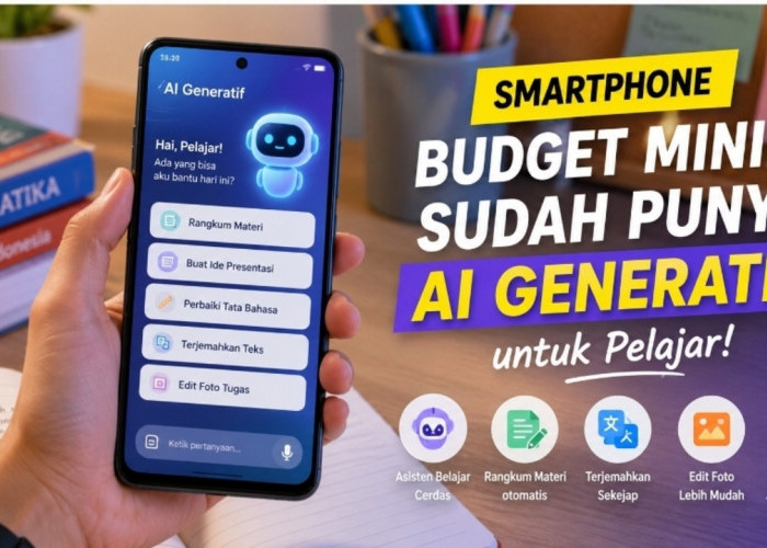 Tak Perlu HP Mahal, 7 Smartphone Budget Ini Sudah Punya AI Generatif untuk Pelajar
