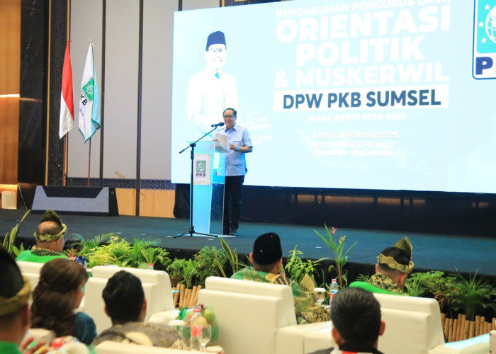 Wagub Sumsel Hadiri Pengukuhan dan Muskerwil DPW PKB Sumsel 2026–2031