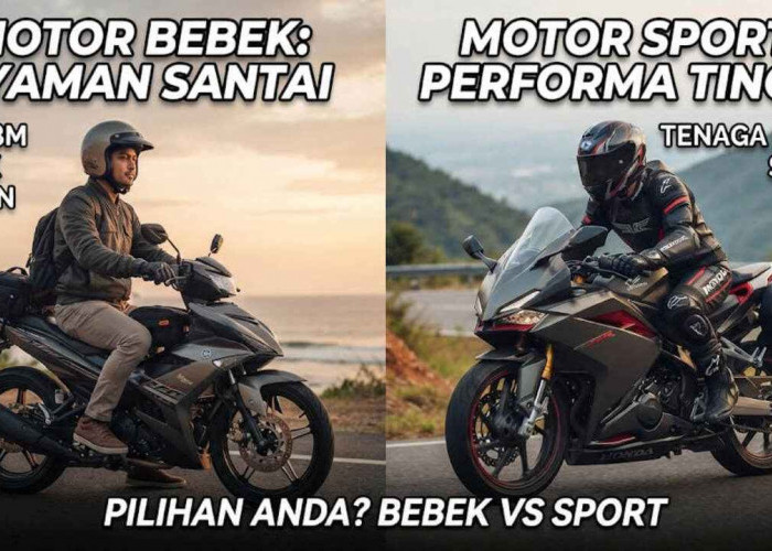 Motor Bebek vs Motor Sport untuk Touring Jauh, Mana Lebih Nyaman? Ini Perbandingan yang Wajib Diketahui