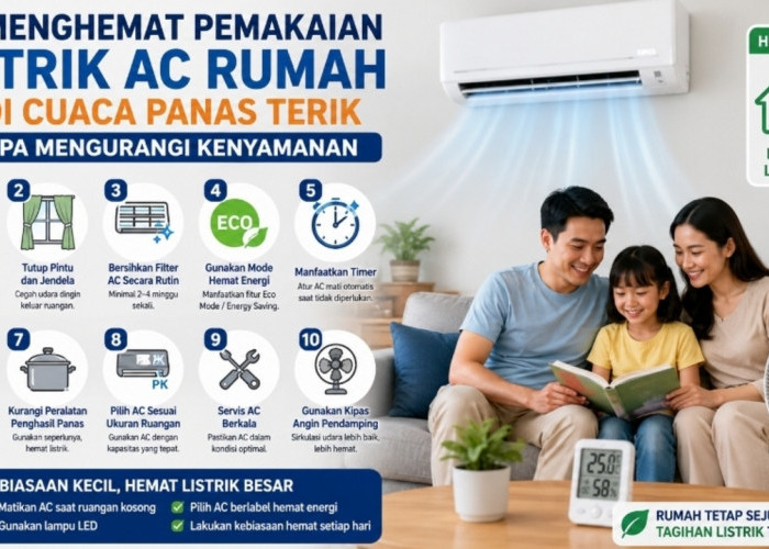 Jangan Asal Menyalakan AC! Ini 10 Kebiasaan yang Bisa Menghemat Listrik di Rumah
