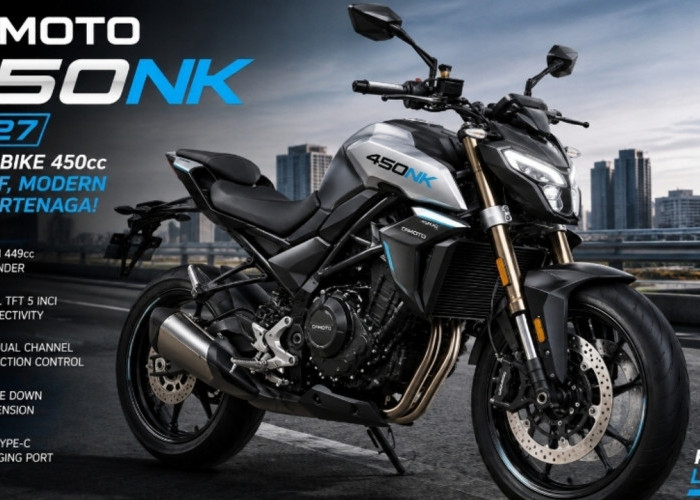 CFMoto 450NK 2027 Siap Menggoda Pecinta Motor Sport, Ini Keunggulannya