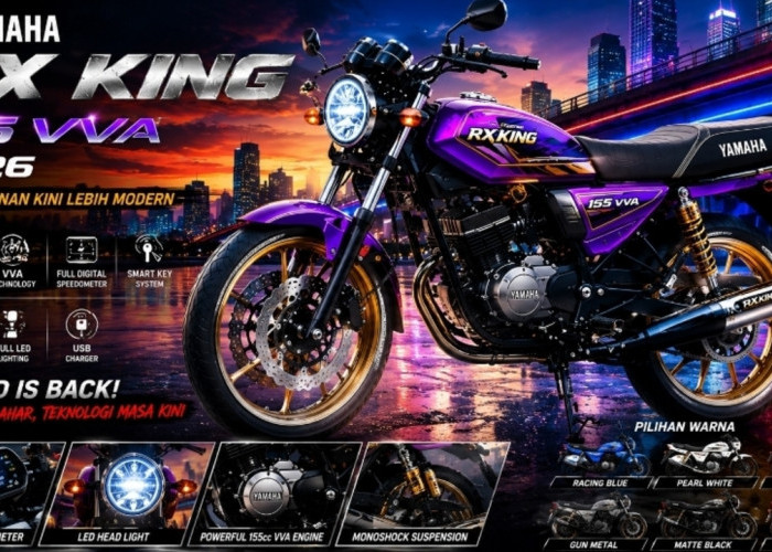 RX King Rasa Baru, Yamaha RX King 155 VVA 2026 Siap Memikat Pecinta Motor Sport Klasik