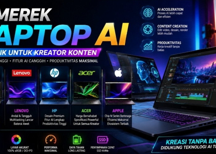 5 Laptop AI 2026 yang Cocok untuk Editor Video dan Content Creator