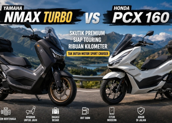 Tak Perlu Motor Sport Cruiser, NMAX Turbo dan PCX 160 Siap Libas Touring Jarak Jauh