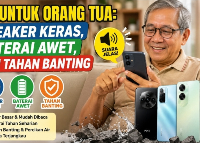 HP Android Murah untuk Orang Tua: Speaker Keras, Baterai Awet, dan Tahan Banting