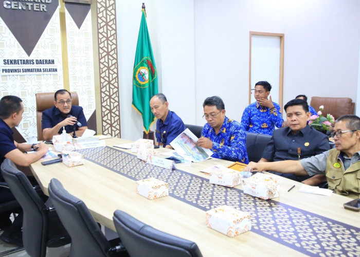 Sekda Sumsel Hadiri Rakor Karhutla 2026, Targetkan Status Siaga Darurat Sebelum 23 April