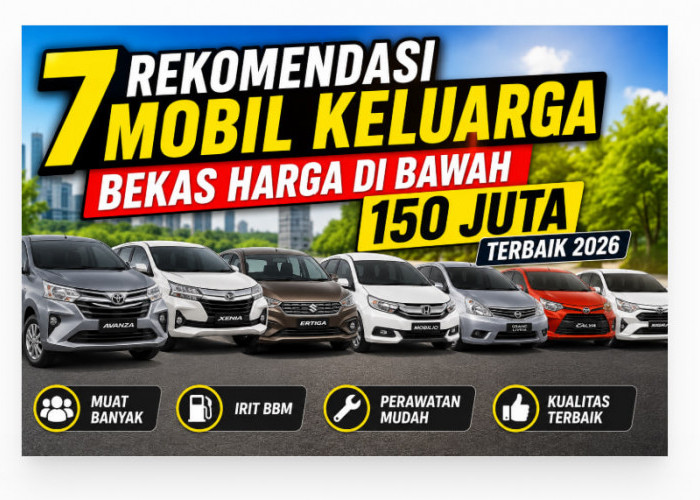 7 Rekomendasi Mobil Keluarga Bekas Harga di Bawah 150 Juta Terbaik 2026, Muat Banyak dan Irit
