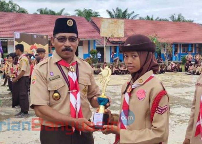 Tim Pramuka SMPN 1 Selat Penuguan Raih Juara 1 Tri Lomba 