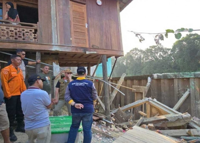 Pemkab Muba Gerak Cepat Tangani 2 Rumah Longsor di Kecamatan Lais