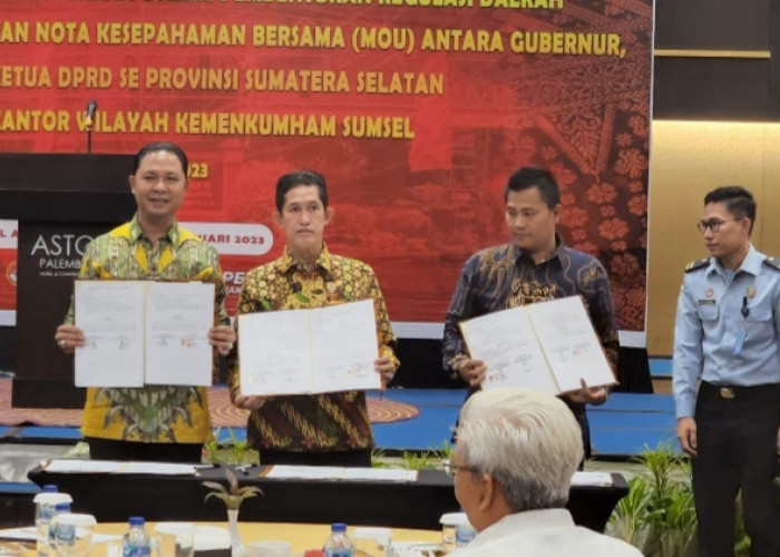 DPRD Banyuasin MoU dengan Kanwil Kemenkumham