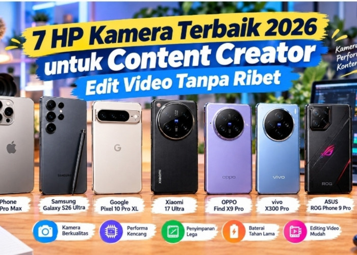 7 HP Kamera Terbaik 2026 untuk Content Creator, Edit Video Tanpa Ribet
