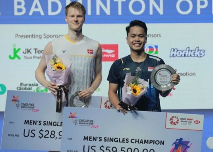 Congratulation: Anthony Ginting Juara Singapore Open 2023
