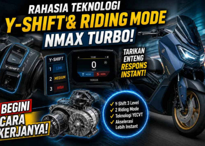 Rahasia Teknologi Y-Shift dan Riding Mode Yamaha NMAX Turbo, Bikin Tarikan Motor Berasa Seperti Turbo!