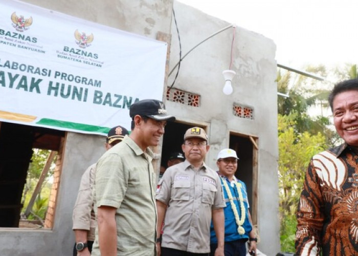 Baznas Banyuasin-Baznas Sumsel Kolaborasi, 5 Unit Rumah Tak Layak Huni Dibedah