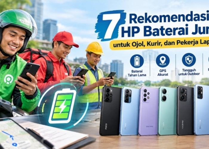 7 Rekomendasi HP Baterai Jumbo untuk Ojol, Kurir, dan Pekerja Lapangan