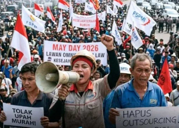 Ratusan Ribu Buruh Peringati May Day 2026, Aksi Terpusat di Monas