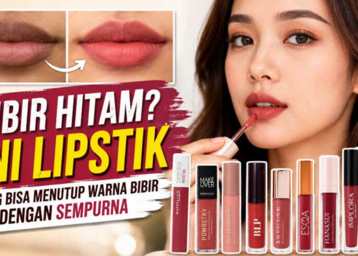 Bibir Hitam Bukan Masalah! Ini 10 Lipstik yang Ampuh Menutup Warna Bibir dengan Sempurna