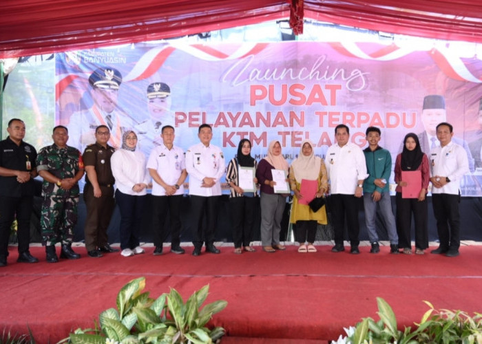 Bank Sumsel Babel Hadir di Pusat Pelayanan Terpadu KTM Telang, Bupati Askolani Tegaskan Komitmen Pelayanan