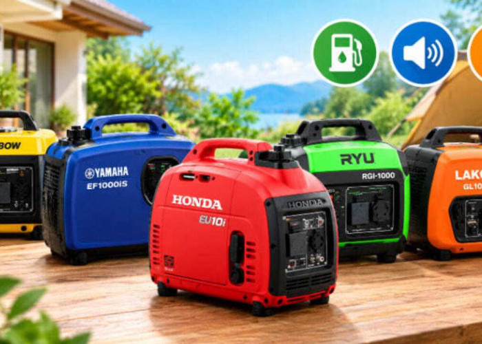 7 Genset Mini 1.000 Watt Terbaik 2026, Irit BBM, Portable, dan Tidak Berisik!