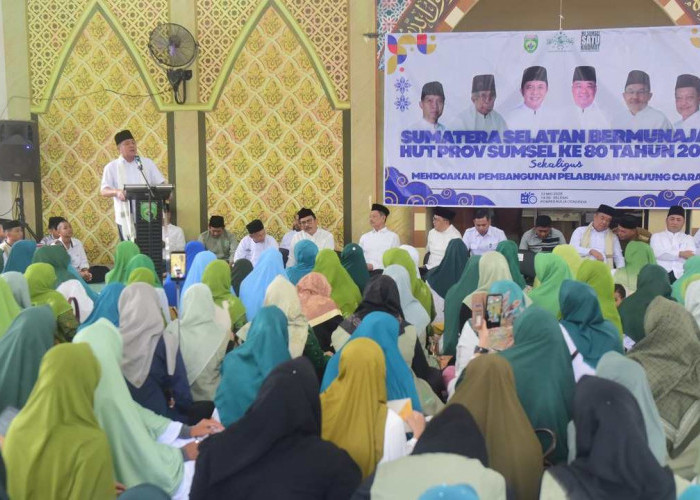 Gubernur dan Wagub Hadiri Sumsel Bermunajat HUT ke-80 Provinsi, Ajak Masyarakat Perkuat Syukur