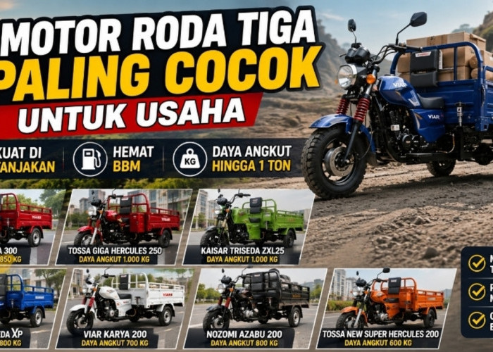 7 Motor Roda Tiga Paling Cocok untuk Usaha, Kuat di Tanjakan dan Hemat BBM