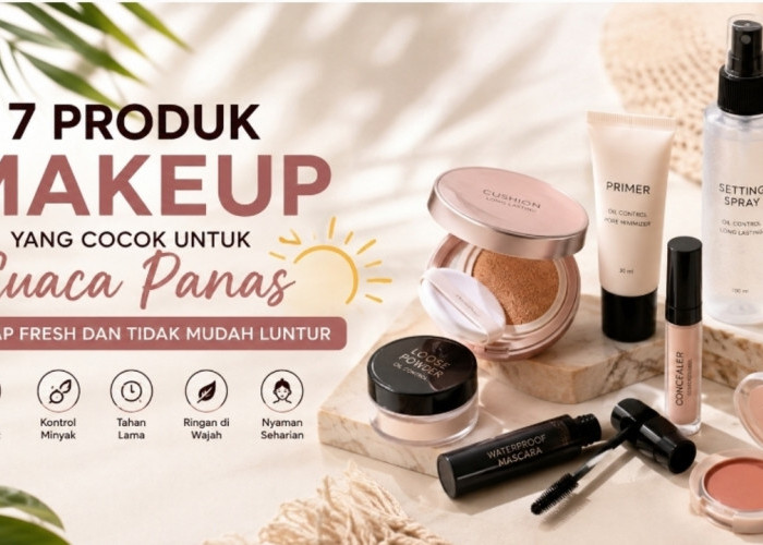 7 Produk Makeup yang Cocok untuk Cuaca Panas, Tetap Fresh dan Tidak Mudah Luntur
