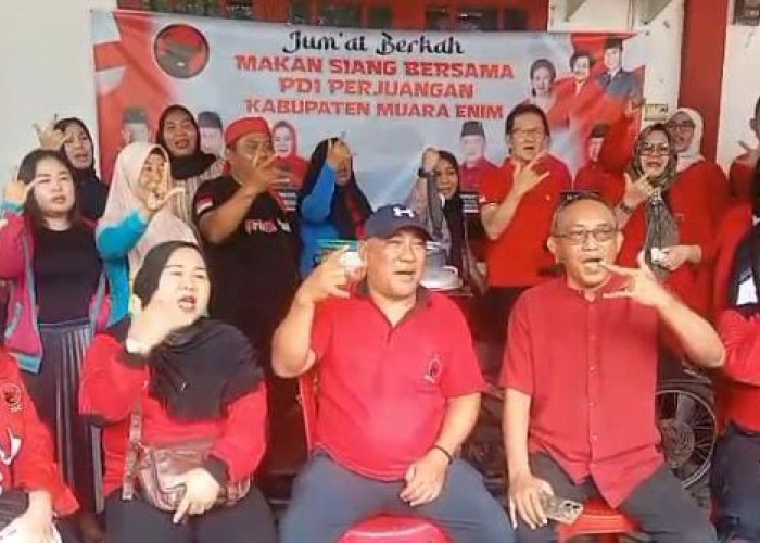 DPC PDIP Muara Enim Launching Makan Jumat Marhaen