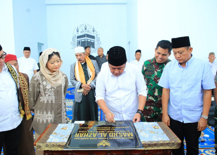 Masjid Al Azhar Cidawang Diresmikan, Herman Deru Tekankan Penguatan Keimanan Umat