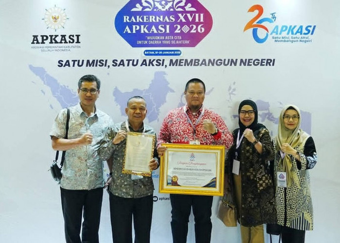 Sekda Banyuasin Terima Penghargaan BKN, Siap Terapkan Manajemen Talenta ASN