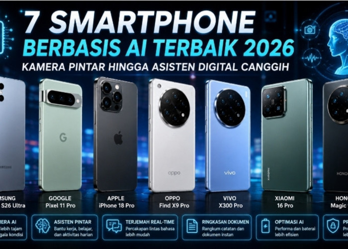 7 Smartphone Berbasis AI Terbaik 2026, Kamera Pintar hingga Asisten Digital Canggih