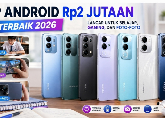 Pilihan HP Android Rp2 Jutaan Terbaik 2026, Lancar untuk Belajar, Gaming, dan Foto-foto