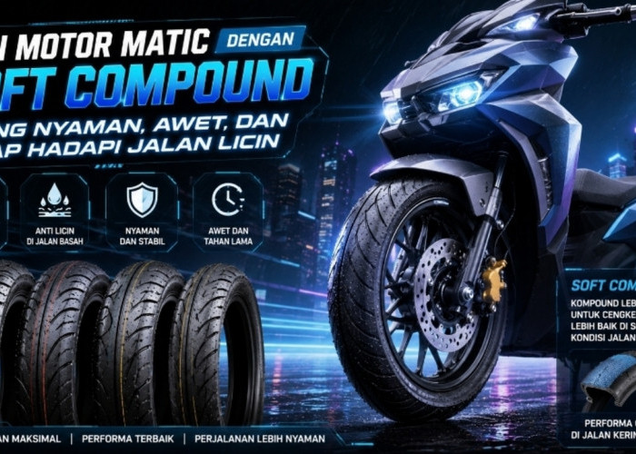 7 Ban Motor Matic dengan Soft Compound yang Nyaman, Awet, dan Siap Hadapi Jalan Licin