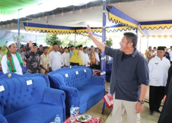 Kunjungi  Desa Panca Tunggal Belitang Jaya, Herman Deru Tinjau Pembangunan Masjid Istiqmal