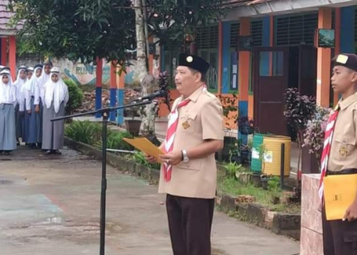 Pramuka Penegak Laksana Pangkalan SMAN 1 Rantau Bayur Dikukuhkan