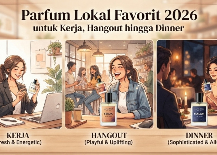 7 Parfum Lokal Favorit 2026 untuk Kerja, Hangout hingga Dinner
