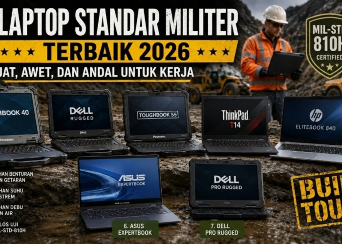7 Laptop Standar Militer Terbaik 2026, Kuat, Awet, dan Andal untuk Kerja