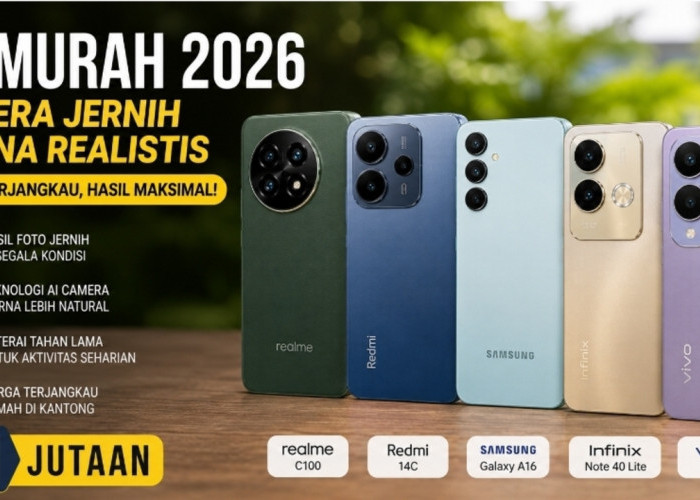 5 HP Murah 2026 dengan Kamera Bagus, Cocok untuk Pengguna Hemat Budget