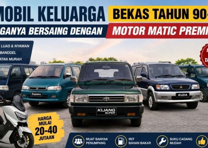 5 Mobil Keluarga Bekas Tahun 90-an yang Masih Tangguh, Harganya Bersaing dengan Motor Matic Premium