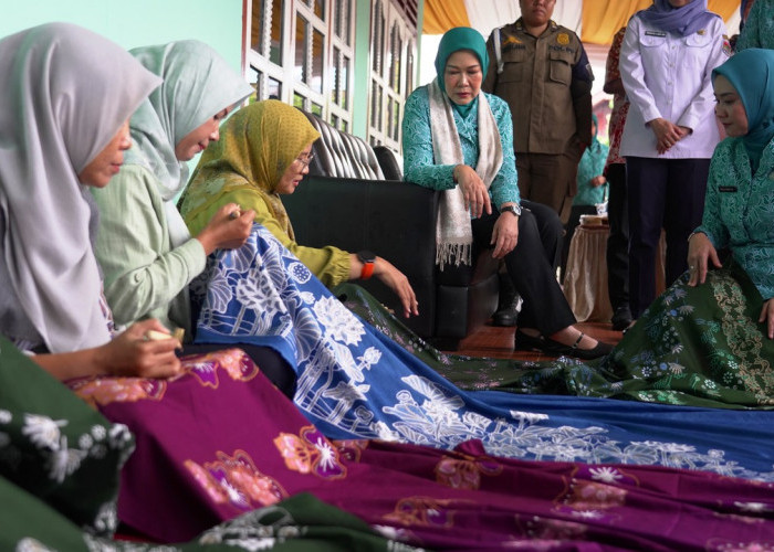Feby Herman Deru Apresiasi Batik Ramah Lingkungan Karya Perempuan Lubuk Linggau