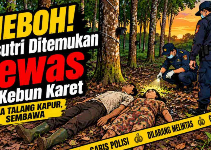 Warga Banyuasin Digegerkan Penemuan Pasutri di Kebun Karet