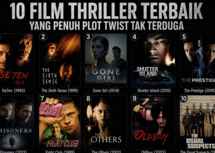 Plot Twist-nya Bikin Otak Meledak! 10 Film Thriller yang Wajib Ditonton Sekali Seumur Hidup