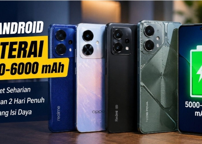 HP Android Baterai 6000 mAh Harga Terjangkau, Cocok untuk Dipakai 2 Hari