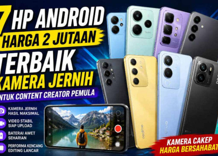 HP Android 2 Jutaan Terbaik untuk Content Creator, Kamera Tajam dan Video Stabil
