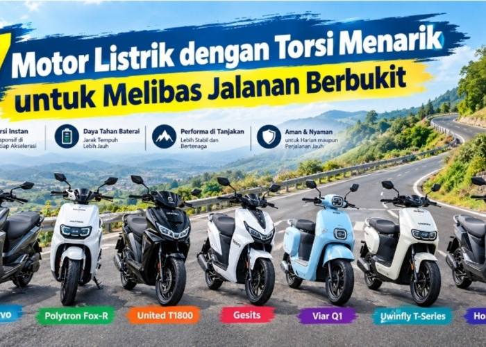 7 Motor Listrik dengan Torsi Menarik untuk Melibas Jalanan Berbukit