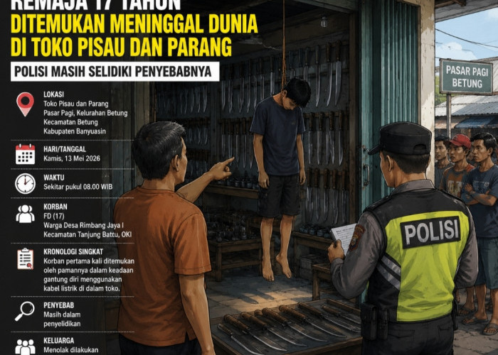 Remaja di Betung Ditemukan Meningg4l Dunia, Polisi Masih Selidiki Penyebabnya