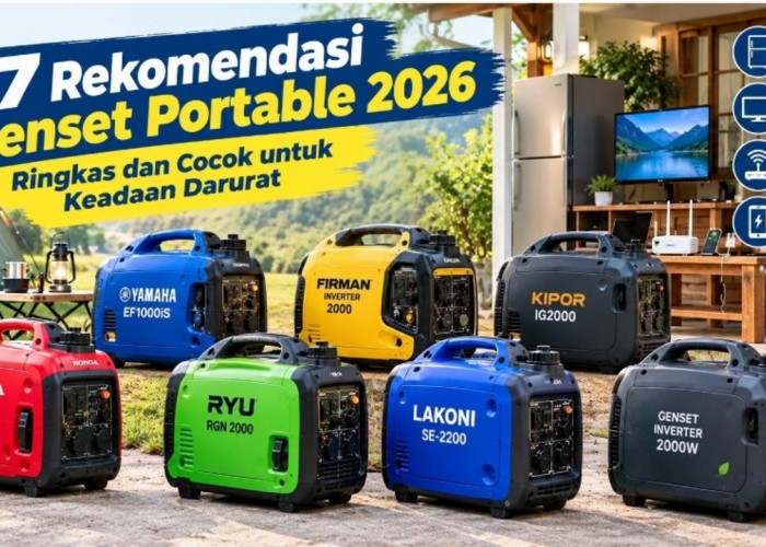7 Rekomendasi Genset Portable 2026, Ringkas dan Cocok untuk Keadaan Darurat