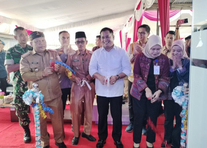 Bupati Banyuasin Resmikan Relokasi Kantor Kas Pulau Rimau Bank Sumsel Babel Cabang Pangkalan Balai 