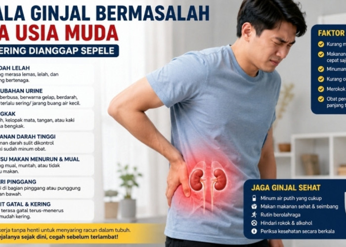 Waspada! Ini Ciri-Ciri Ginjal Bermasalah pada Anak Muda yang Kerap Tidak Disadari