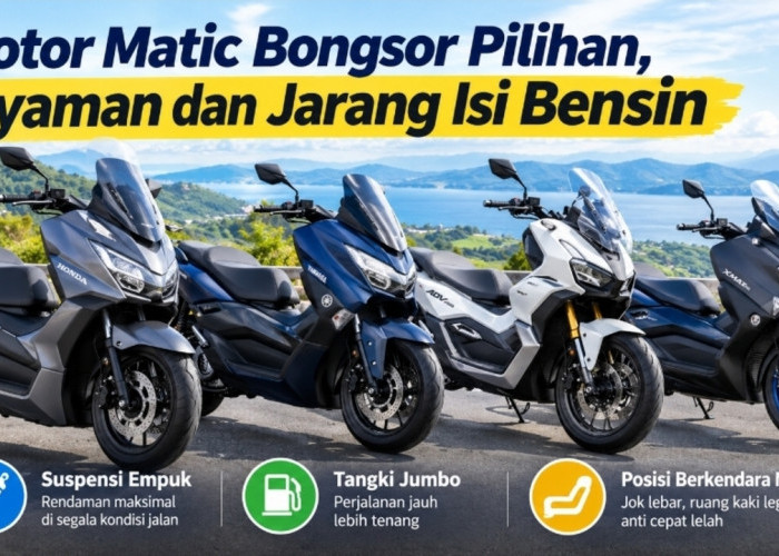 Motor Matic Bongsor Pilihan, Nyaman dan Jarang Isi Bensin
